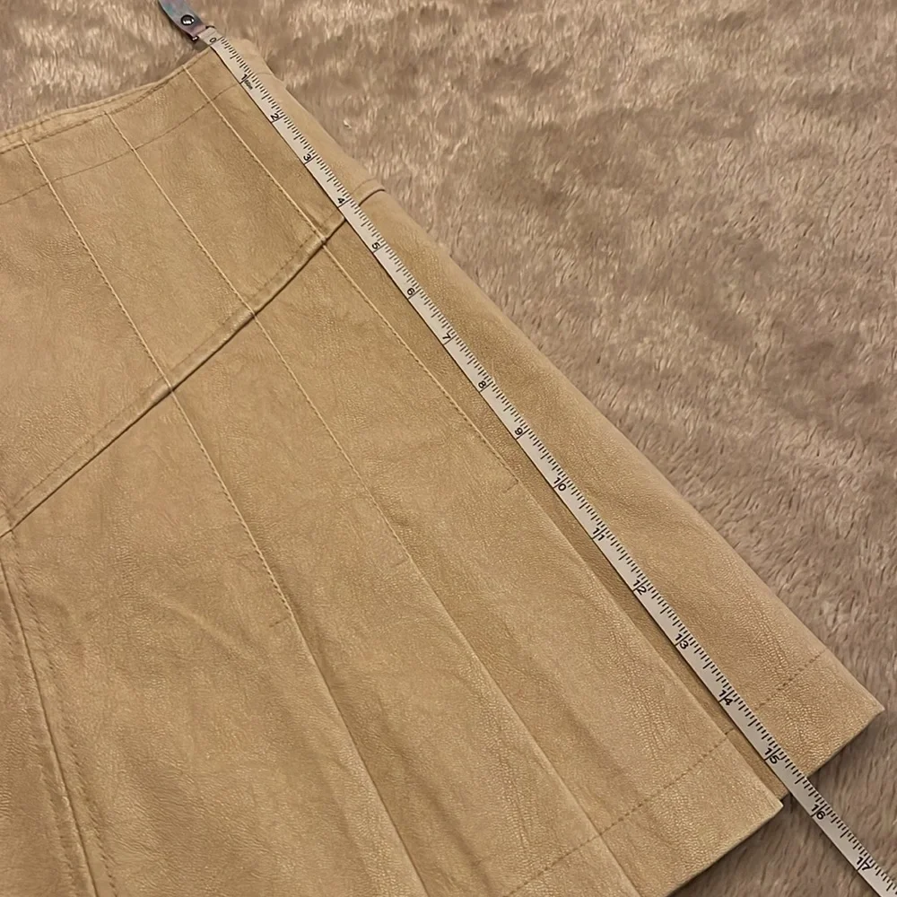 FREE PEOPLE Sugar and Spice Vegan Suede Leather Skirt - Picture 16 of 16